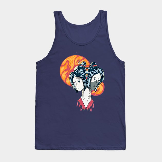 The Twins Tank Top by ibenboy illustration